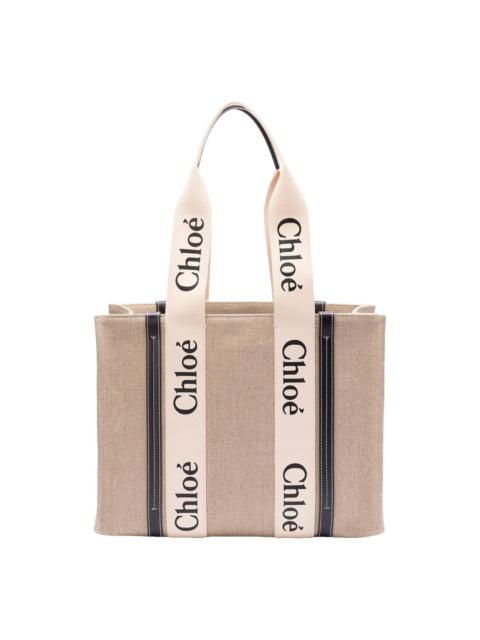 Chloé Woody leather tote