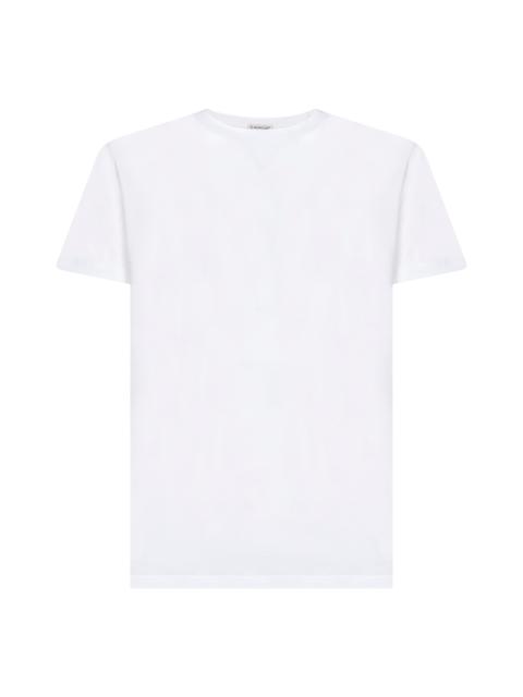 Moncler Moncler Men White Cotton Double Logo Patch T-Shirt