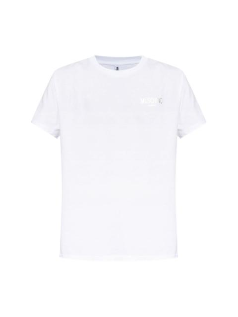 logo-embroidered T-shirt