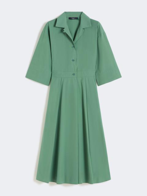 WEEKEND Max Mara Cotton-poplin midi shirt dress - GREEN
