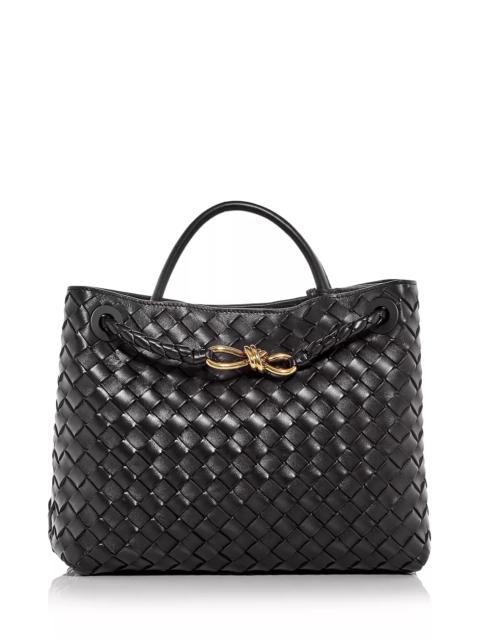 Bottega Veneta Andiamo Medium Woven Shoulder Bag