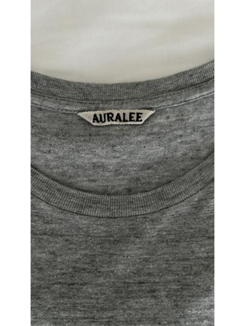 AURALEE 3 . SEAMLESS CREW NECK T-SHIRT . A00T01ST . MADE IN JAPAN