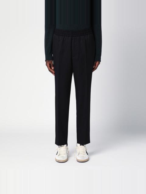 BLACK WOOL PANTS