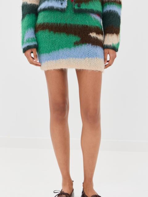 The Elder Statesman Topo Jacquard Skirt