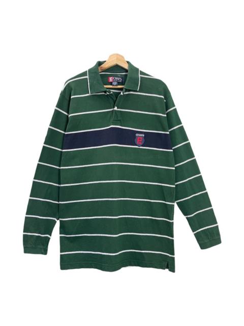 Other Designers Polo Ralph Lauren - 90s Chaps Ralph Lauren Polo Rugby Stripe Longsleeve Size M