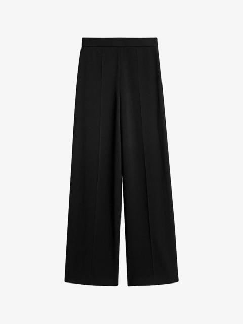 Cady Alane high-rise wide-leg stretch-woven trousers