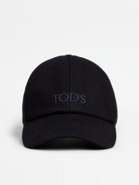 Tod's BASEBALL CAP IN T15 WOOL DRAP - BLUE