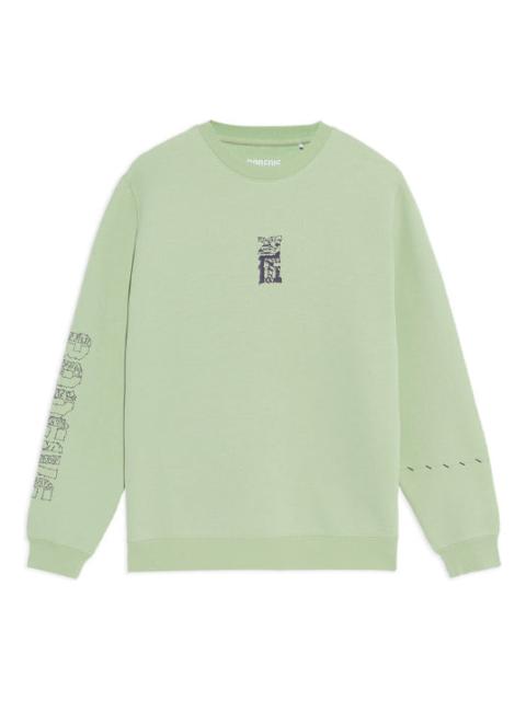 Li-Ning Li-Ning BADFIVE Sports Basketball Series Printing Sports Round Neck Pullover 'Green' AWDS135-5