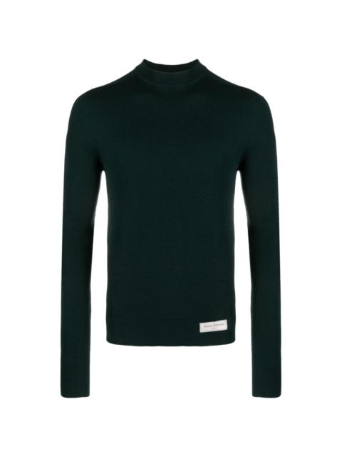 Balmain mock-neck merino jumper