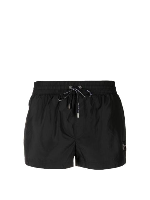 Dolce & Gabbana logo-plaque swim short