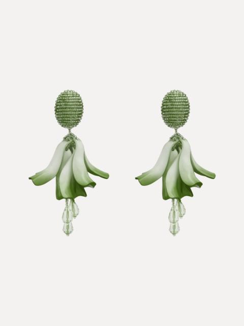 Oscar de la Renta IMPATIENS CLIP-ON EARRINGS