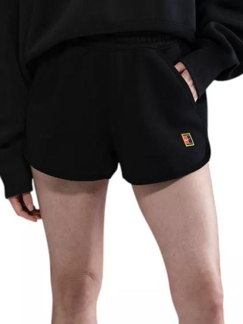 Nike Nike Women's NikeCourt Heritage Mid-Rise Fleece Tennis Shorts
