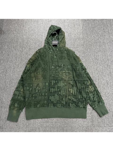 Givenchy Givenchy Green Distressed Hoodie
