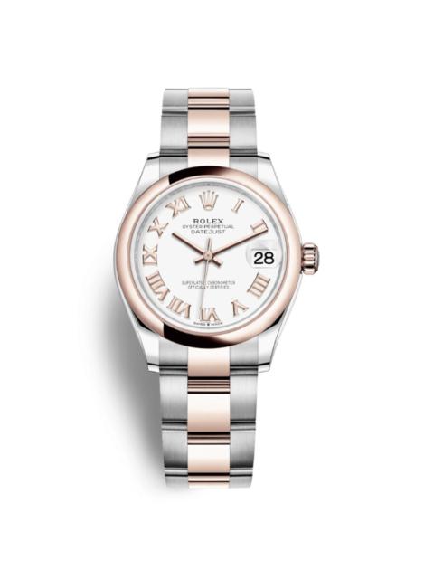 ROLEX Rolex Datejust 31 White Dial Automatic Ladies Steel and 18kt Everose Gold Oyster Watch 278241WRO