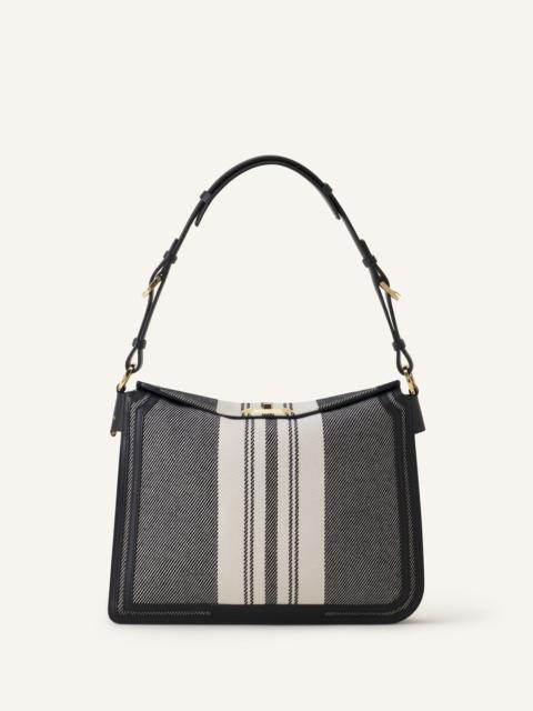 Lanvin COMPAGNON BAG IN STRIPED CANVAS
