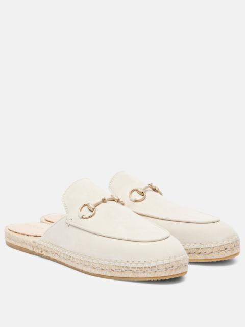 Cleo suede espadrille mules
