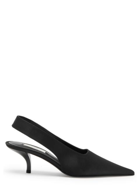 Toteme 75 Satin Slingback Pumps