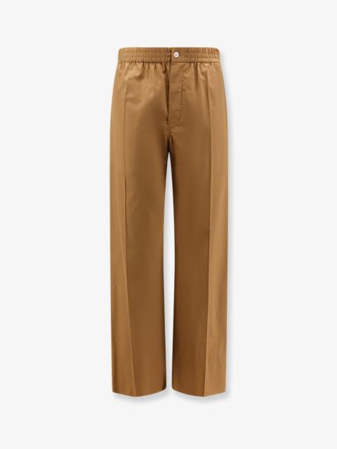 CELINE Celine Cotton and Linen Trousers Brown Men
