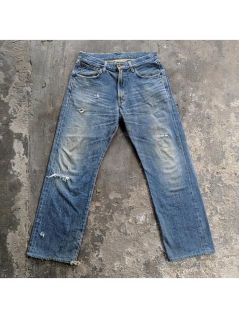 Other Designers Japanese Brand - Edwin 505x W32 Distressed Faded Trousers Jeans