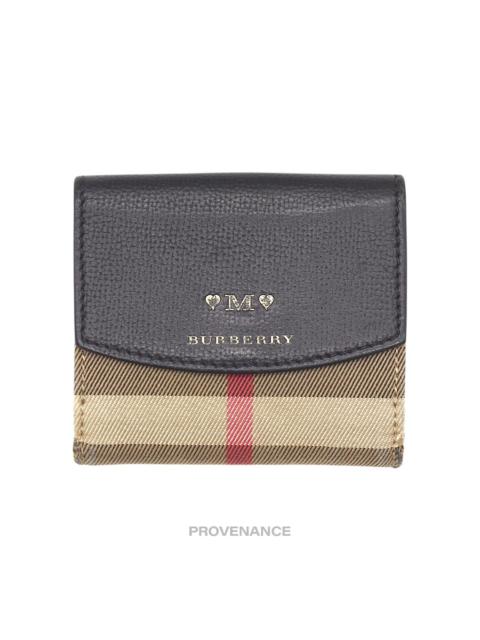 Burberry Burberry Trifold Snap Wallet - Nova Check Black