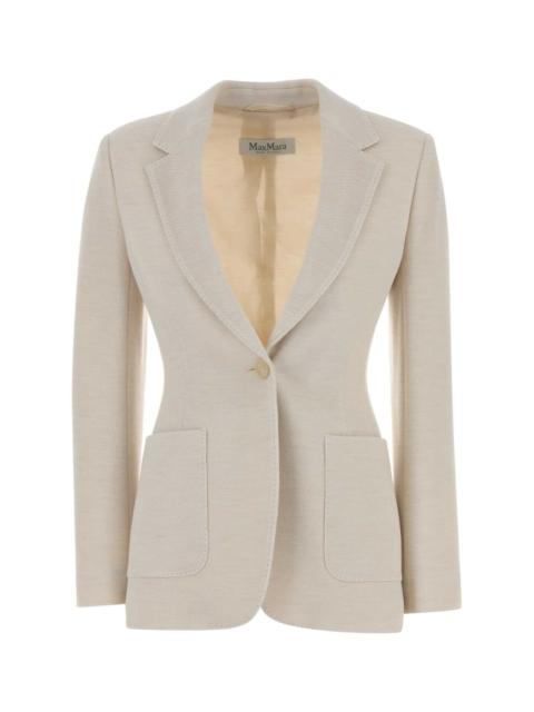 Max Mara Max Mara Women Sand Jersey Utilita Blazer