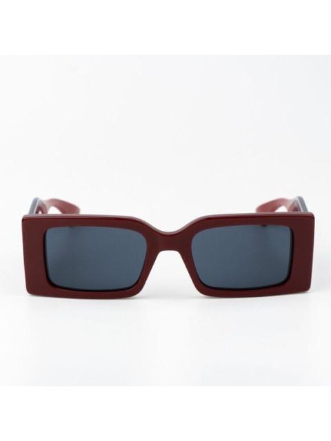 GUCCI Gucci Women Sunglasses Burgundy Blue Rectangular GG1860S 003 BRAND NEW