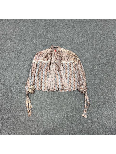 Louis Vuitton Louis Vuitton LV small floral pattern silk shirt