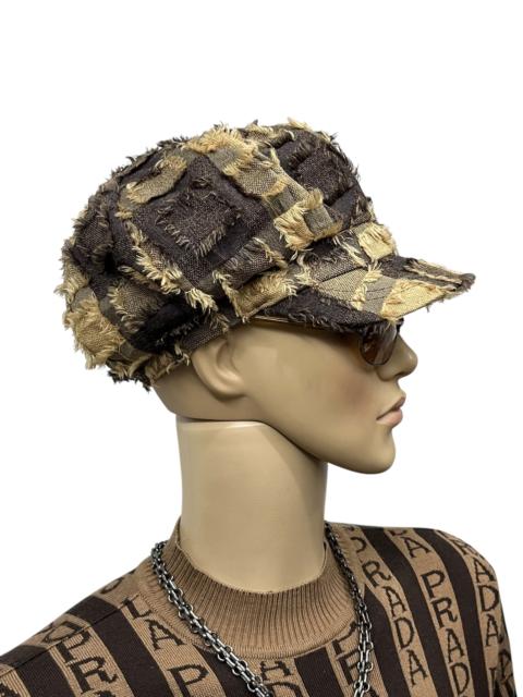 individual sentiments Kapital Style Vintage Frayed Patchwork Cap Grunge Artisanal
