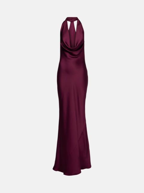 NORMA KAMALI Draped satin gown