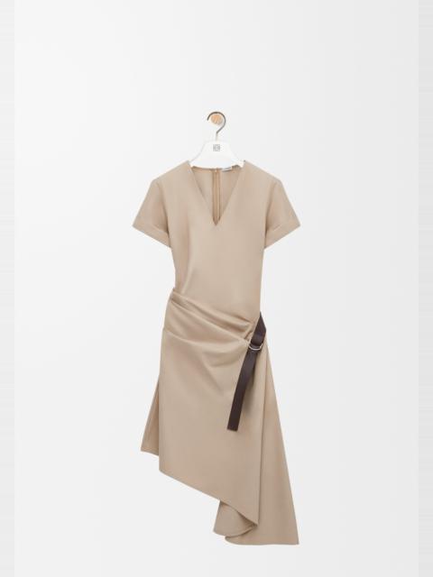 Loewe Belted dress in cotton and silk