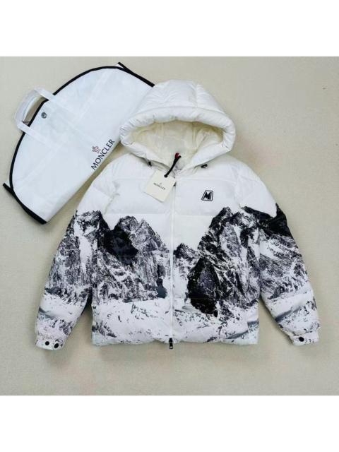 Moncler MONCLER Ink Painting Style Hooded Down Jacket