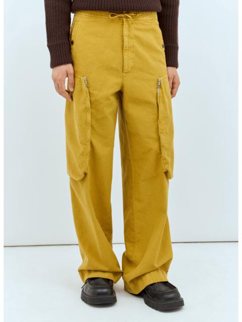 Dries Van Noten Men Drawstring Cargo Pants