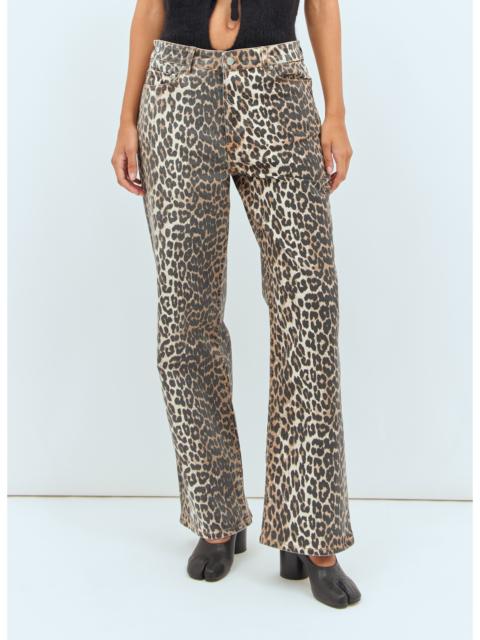 GANNI Ganni Women Leopard Print Izey Pants