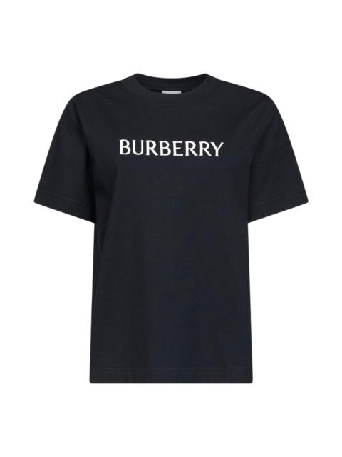 Burberry Burberry Women Black Cotton Logo T-Shirt
