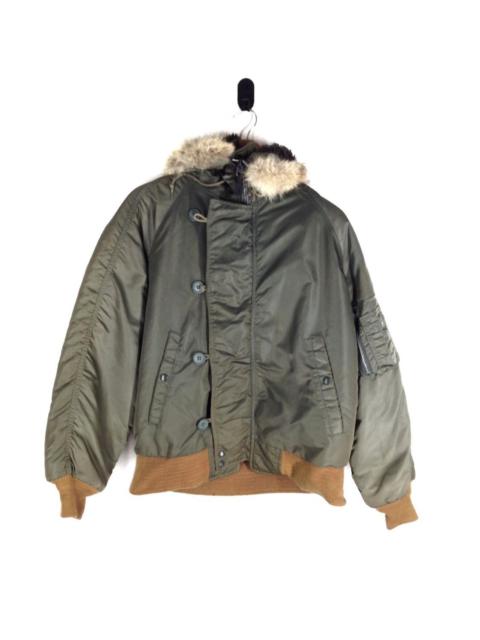 Other Designers Vintage - N-2B Flight Jacket USAF Bomber Jacket Parka Hood Coat cw21