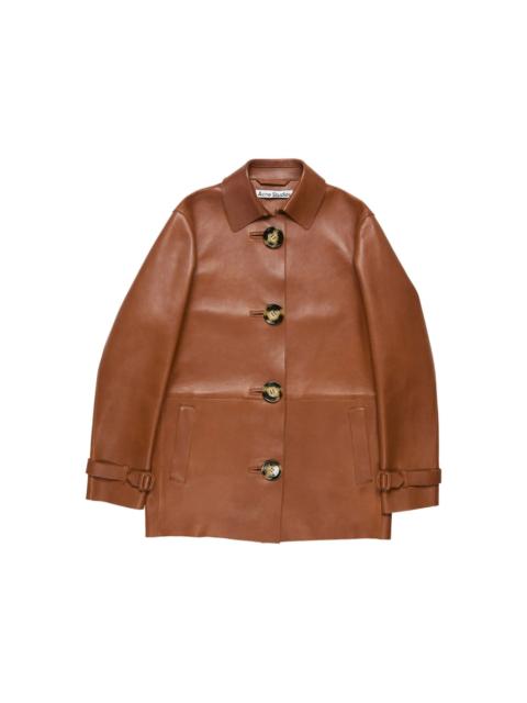 Acne Studios Acne Studios Brown Coats - Leather Coats Women