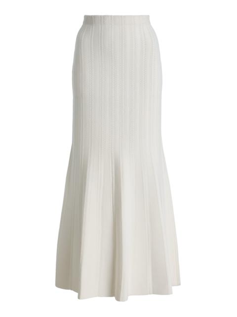 ADAM LIPPES Lyra Jacquard Skirt ivory