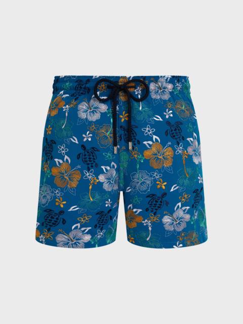 Vilebrequin MEN SWIM TRUNKS EMBROIDERED TROPICAL TURTLES - LIMITED EDITION