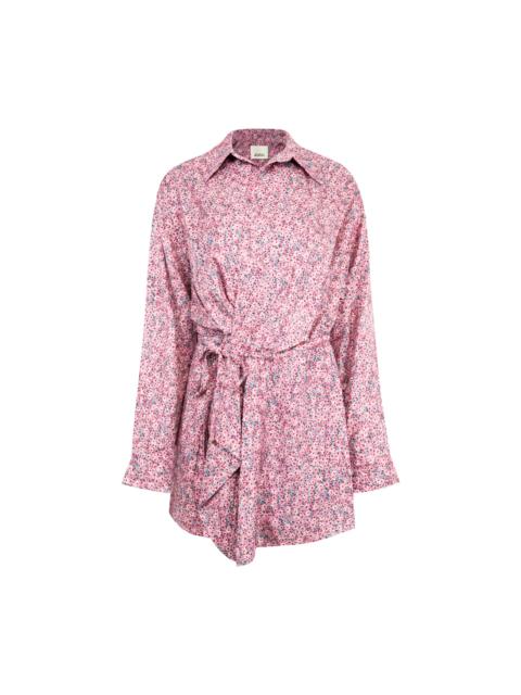 Isabel Marant HARMONY SILK JACQUARD SHIRT DRESS