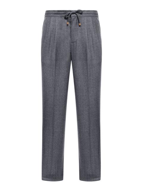 Brunello Cucinelli Brunello Cucinelli Men Wool Trousers With Pleats