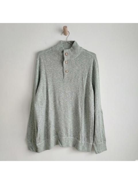 Other Designers Eddie Bauer Mock Neck Quater Button