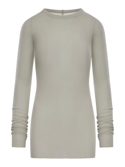 Rick Owens RIBBED SWEATER IN SEMI-TRANSPARENT FABRIC
