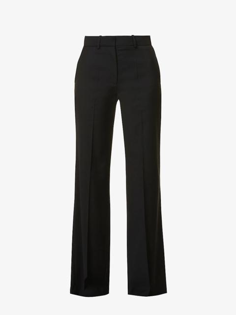 Morissey tailored wide-leg wool-blend stretch-weave trousers