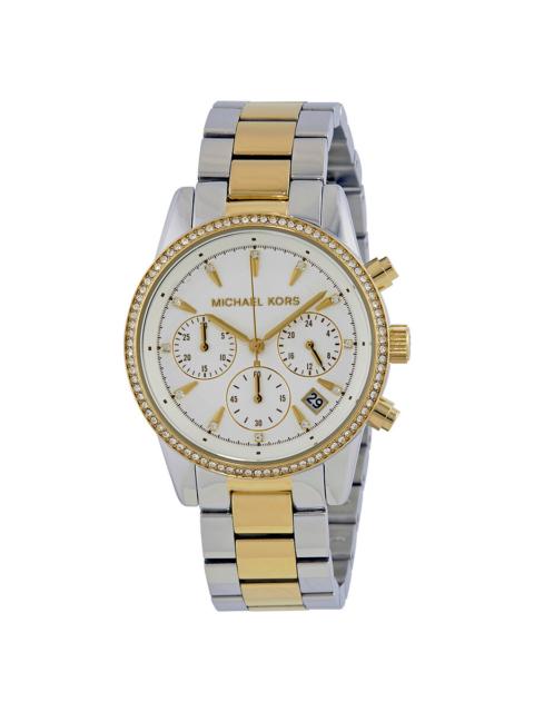 MICHAEL KORS Michael Kors Ritz Chronograph Crystal White Dial Ladies Watch MK6474