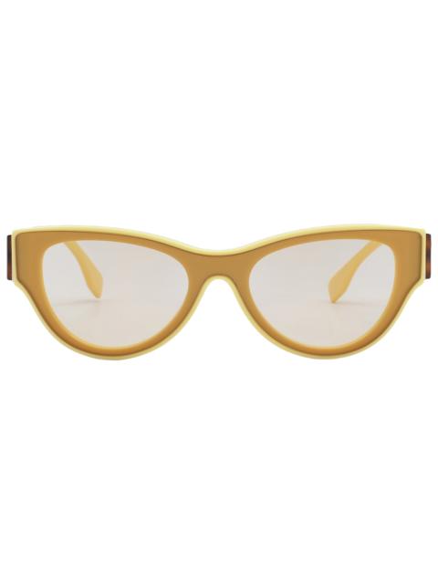 FENDI Fendi Grey Shield Ladies Sunglasses FE40135I 39E 140