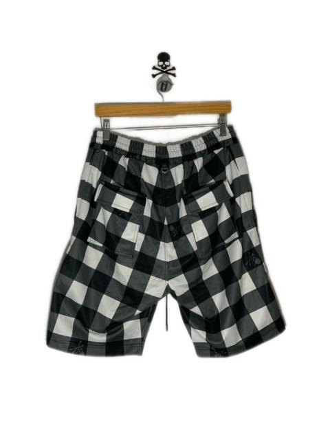 mastermind JAPAN Mastermind World White and Black Block Check shorts
