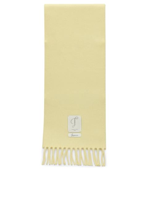 JACQUEMUS Jacquemus L'Echarpe Cavallo Fringed Scarf Yellow