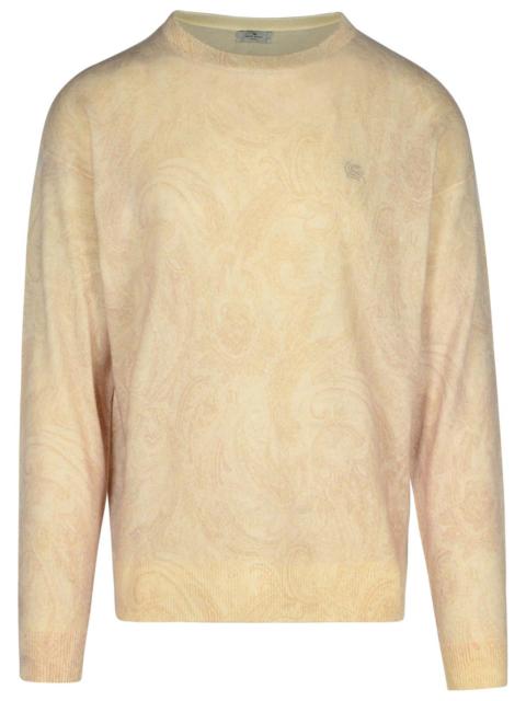 Etro Etro 'PAISLEY' Ivory Wool Sweater