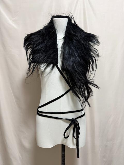 Ann Demeulemeester ann demeulemeester 2002aw fur shawl