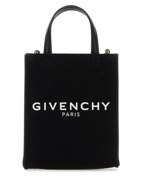 GIVENCHY Black Canvas Mini G-Tote Handbag